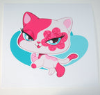 Glitter Cat Print