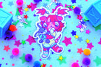 Curious Red Puppy Sticker