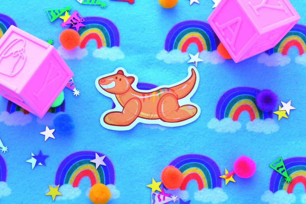 Zap Pooltoy Sticker