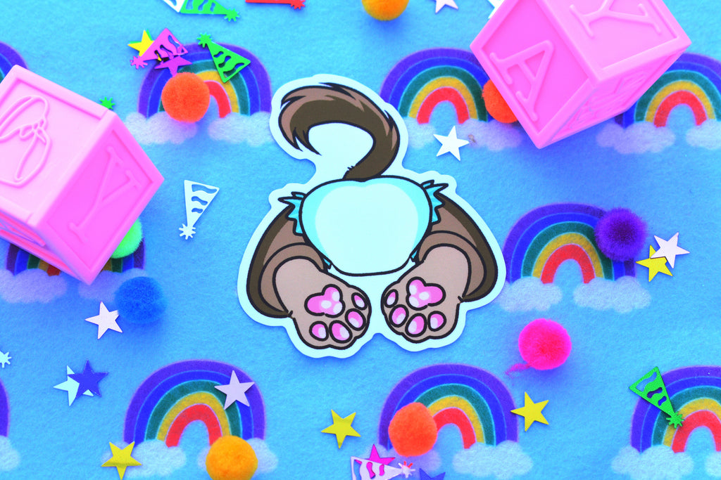 Diapered Butt Sticker