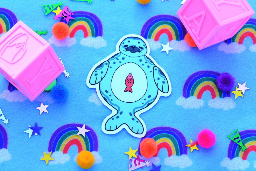 Seal Plush Sticker