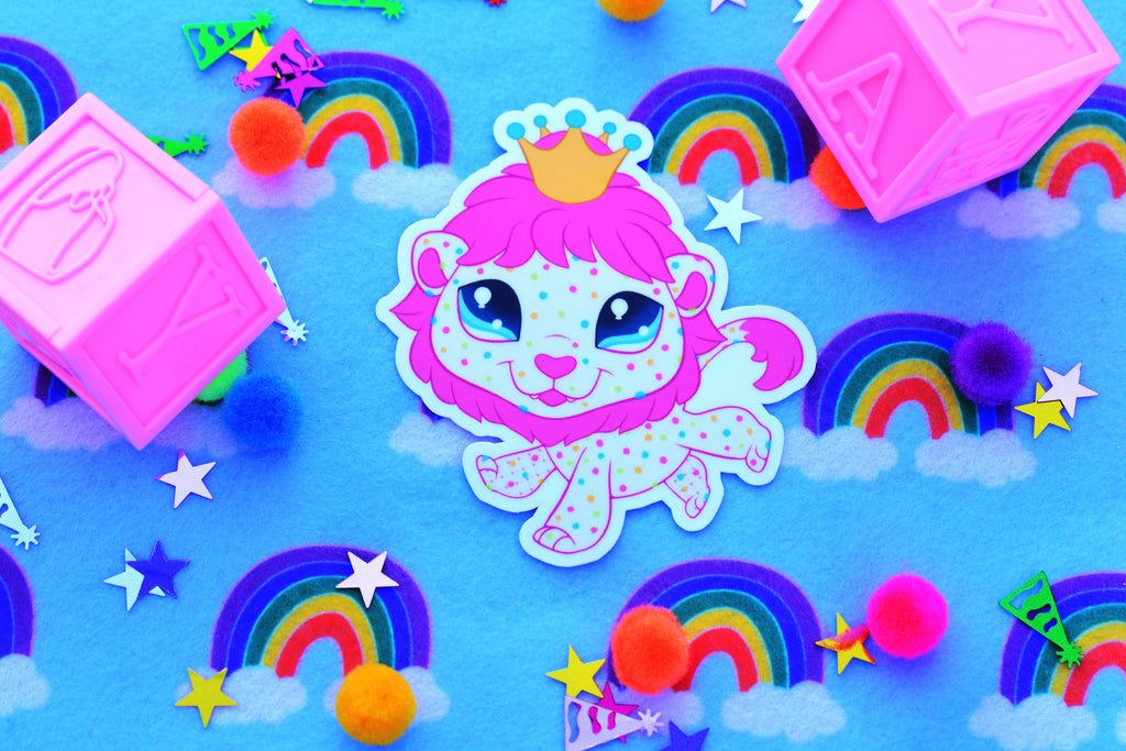 Circus Cookie Lion Sticker