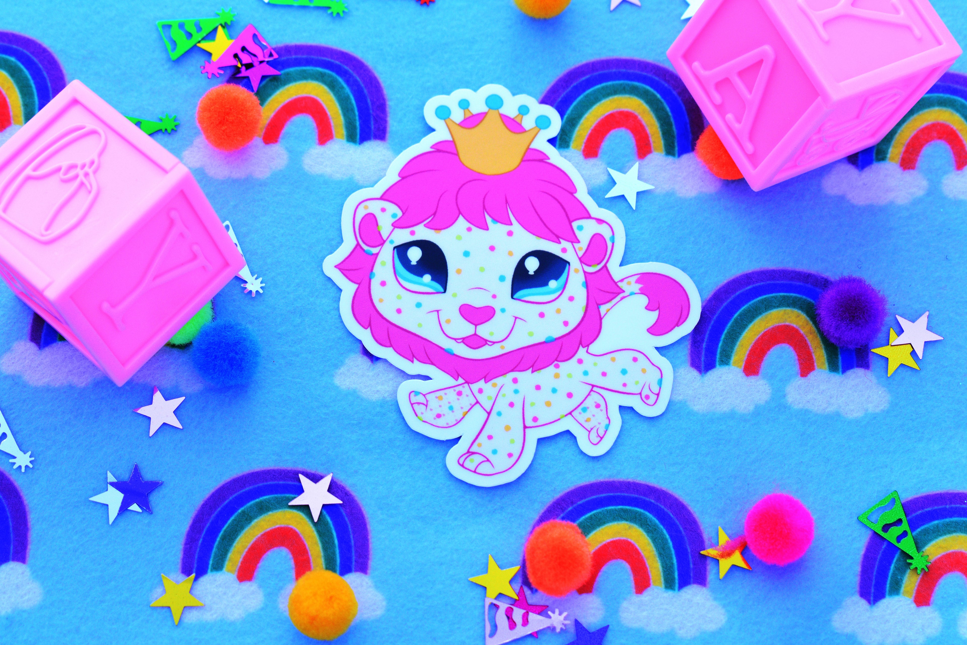 Circus Cookie Lion Sticker