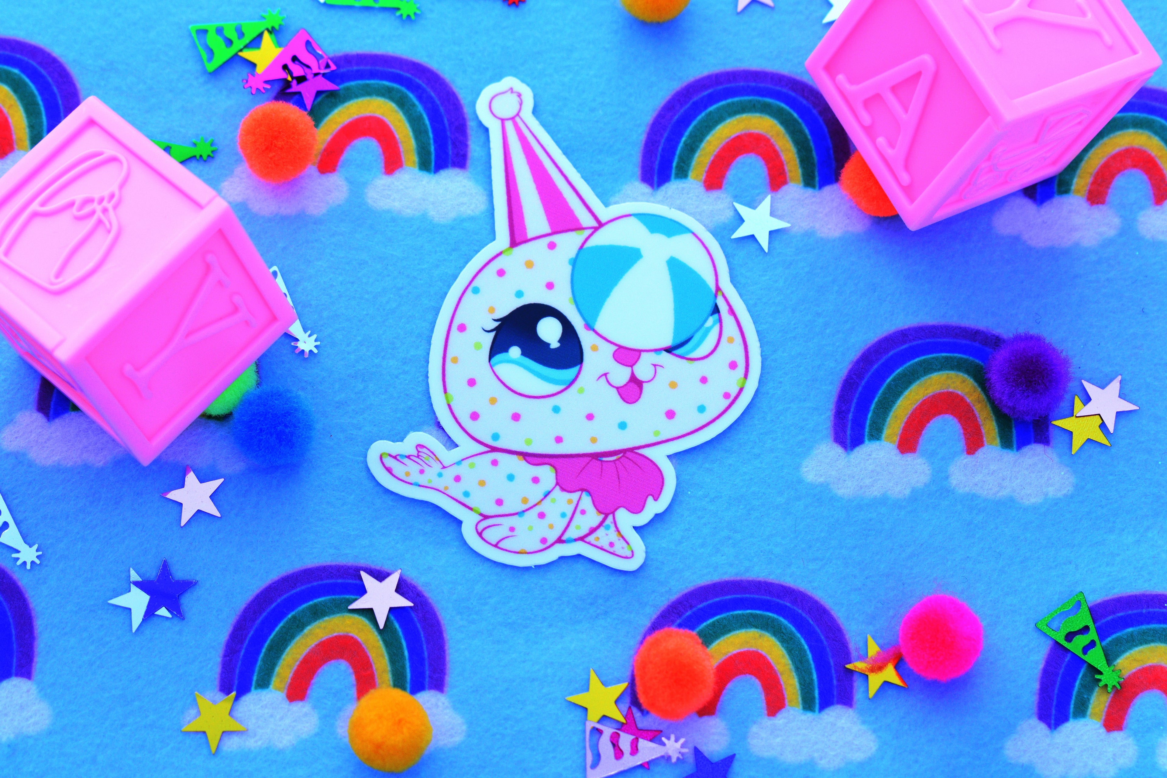 Circus Cookie Seal Sticker