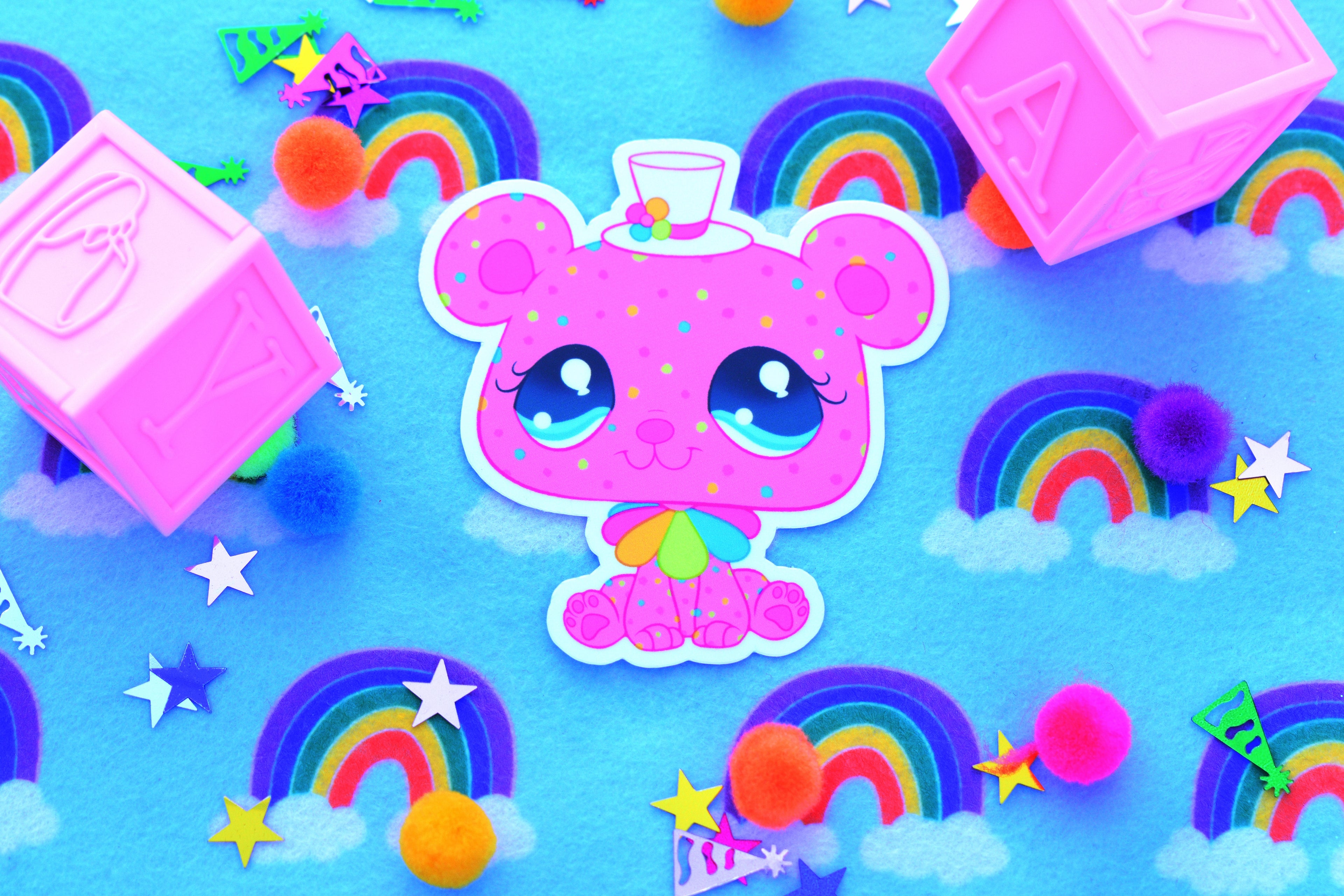 Circus Cookie Bear Sticker