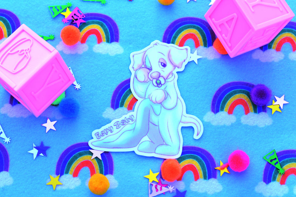 Eepy Baby Pup Sticker