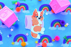 Baby Orange Dog Sticker