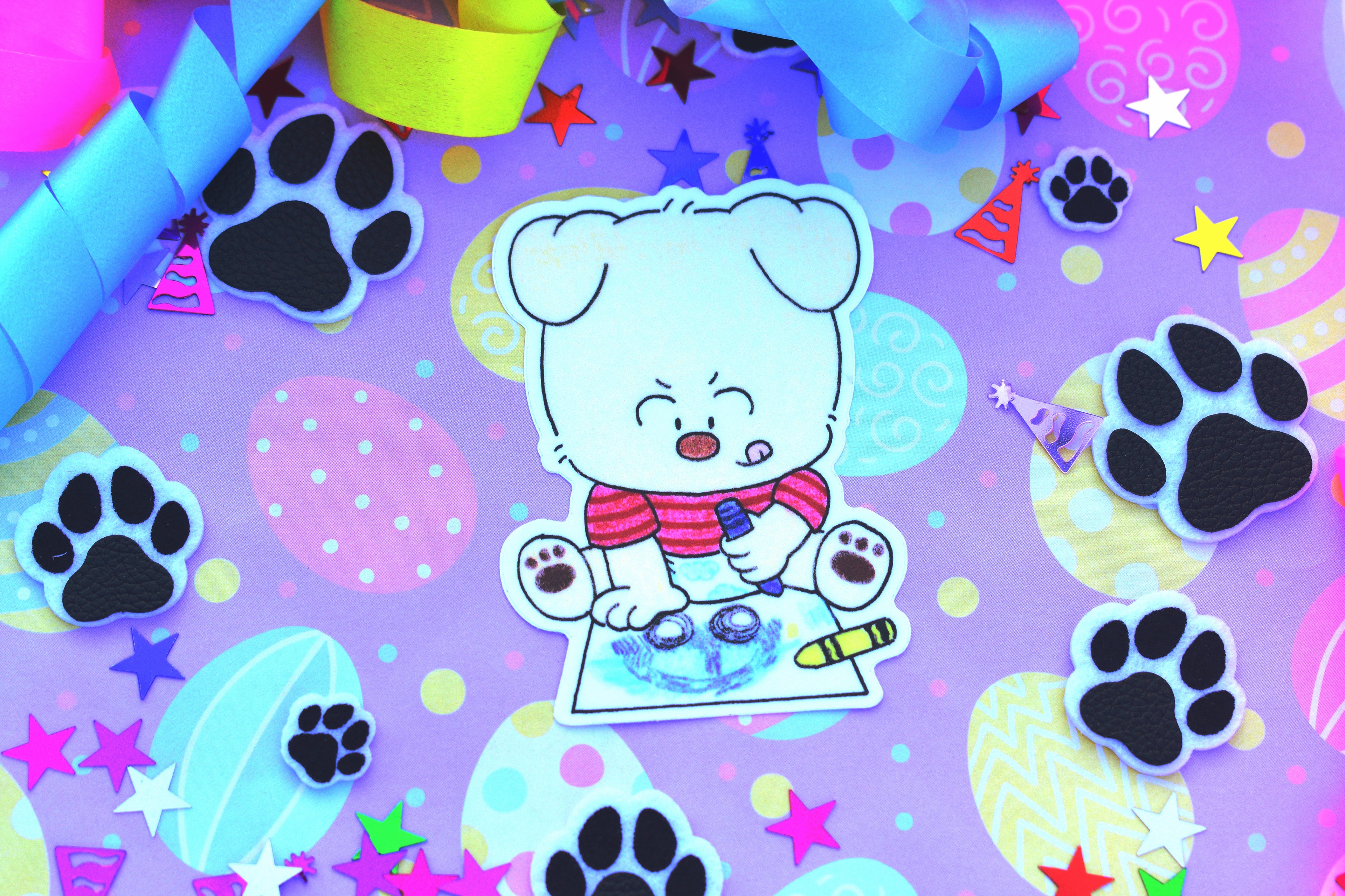 Puppy Pasttimes Stickers (6 Designs)