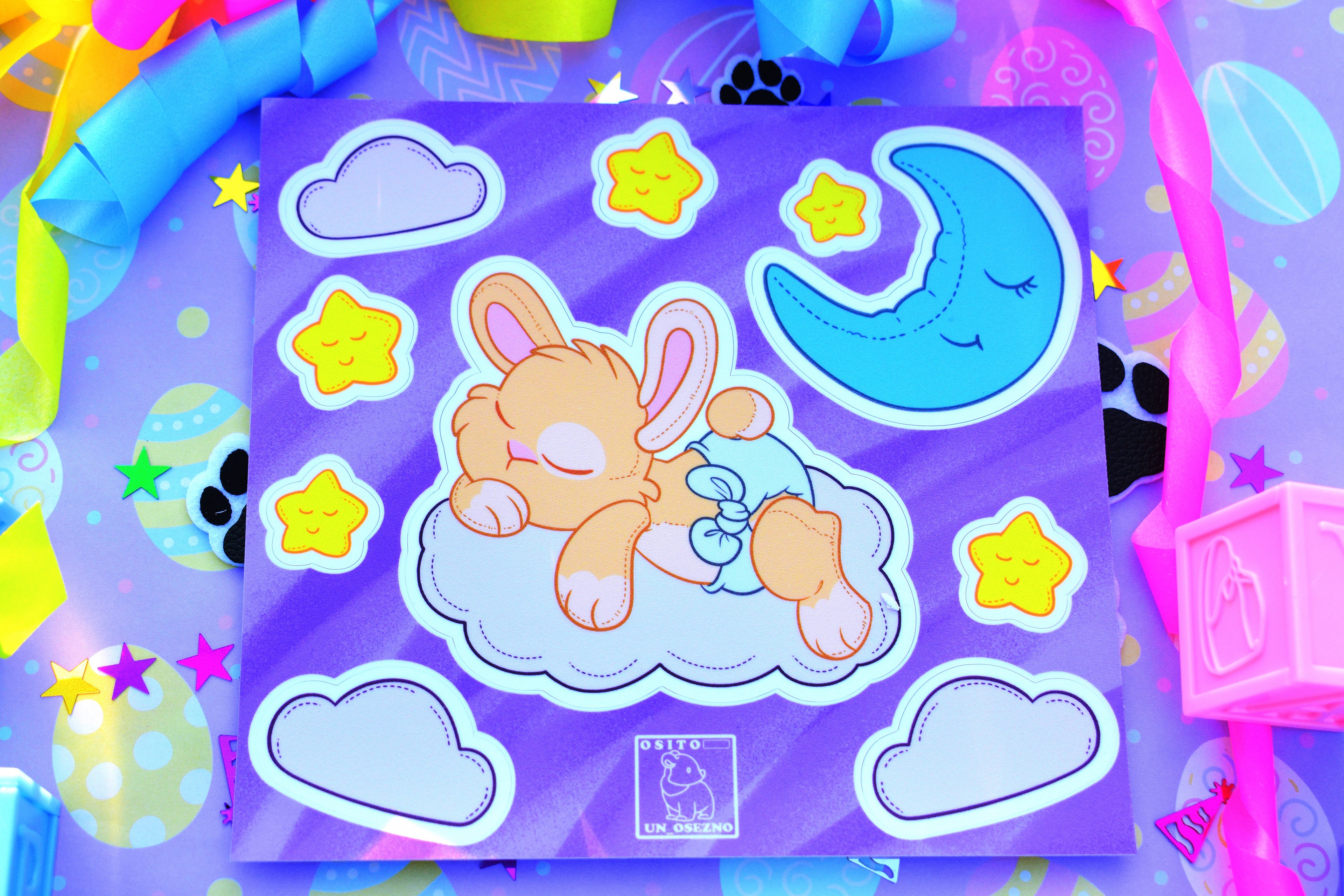 Sleepy Bun Sticker Sheet