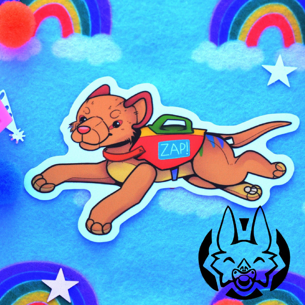 Zap Plush Sticker
