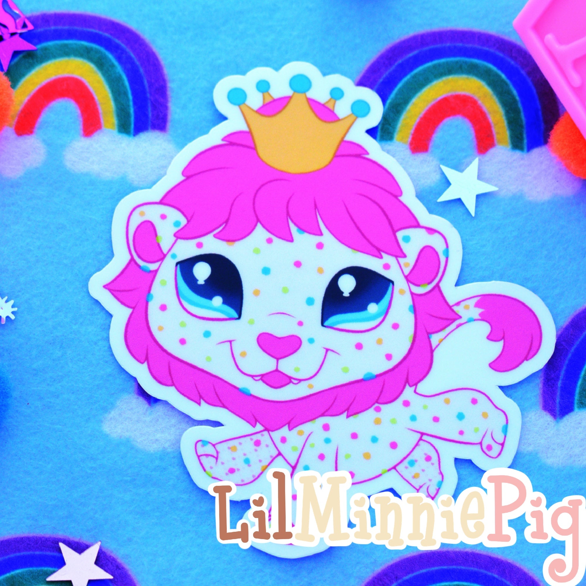 Circus Cookie Lion Sticker