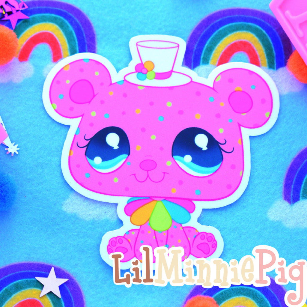 Circus Cookie Bear Sticker