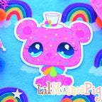 Circus Cookie Bear Sticker