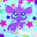 Glitter Dragon Sticker