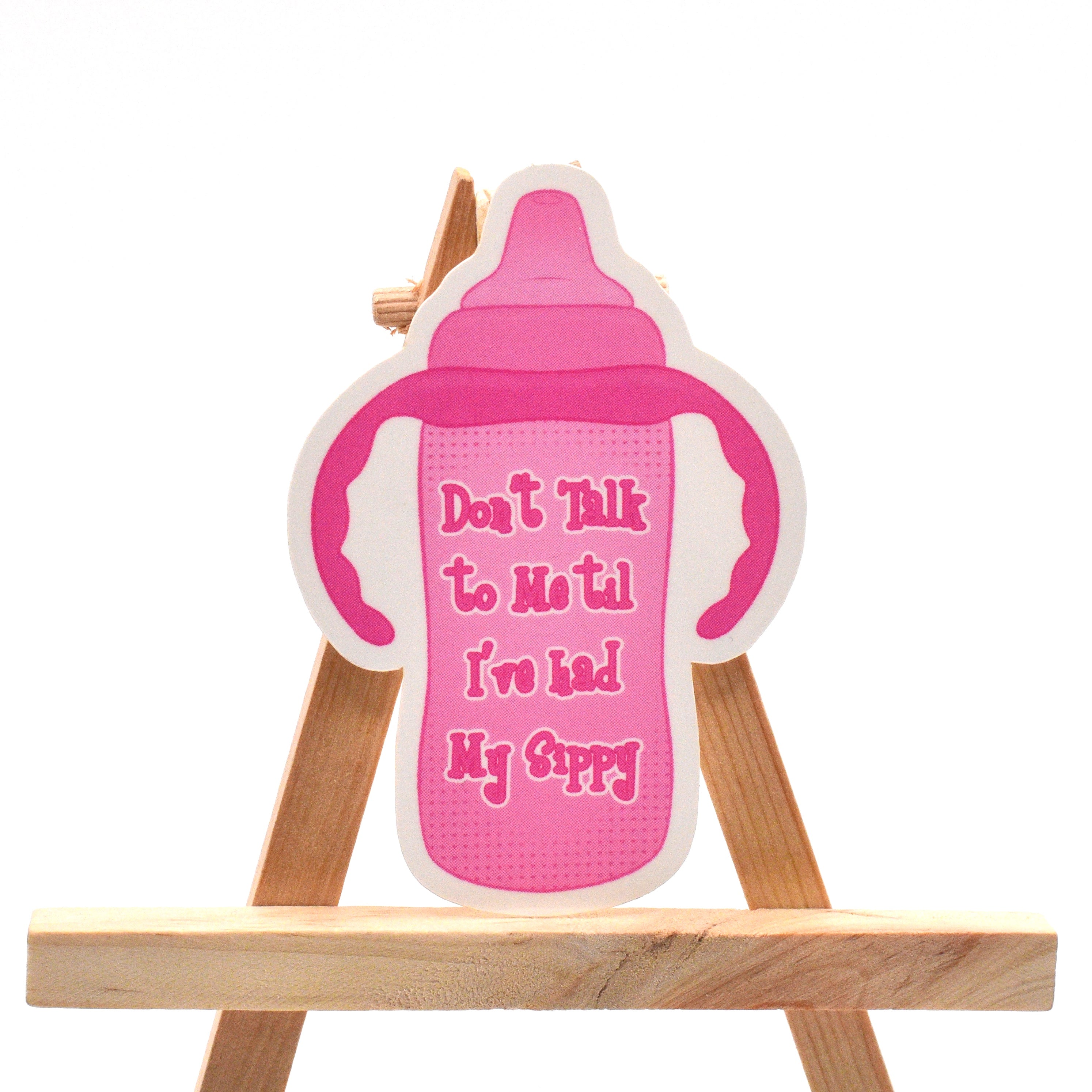 Sippy Cup Sticker (Pink)