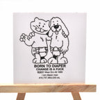 Born to Diaper Sticker