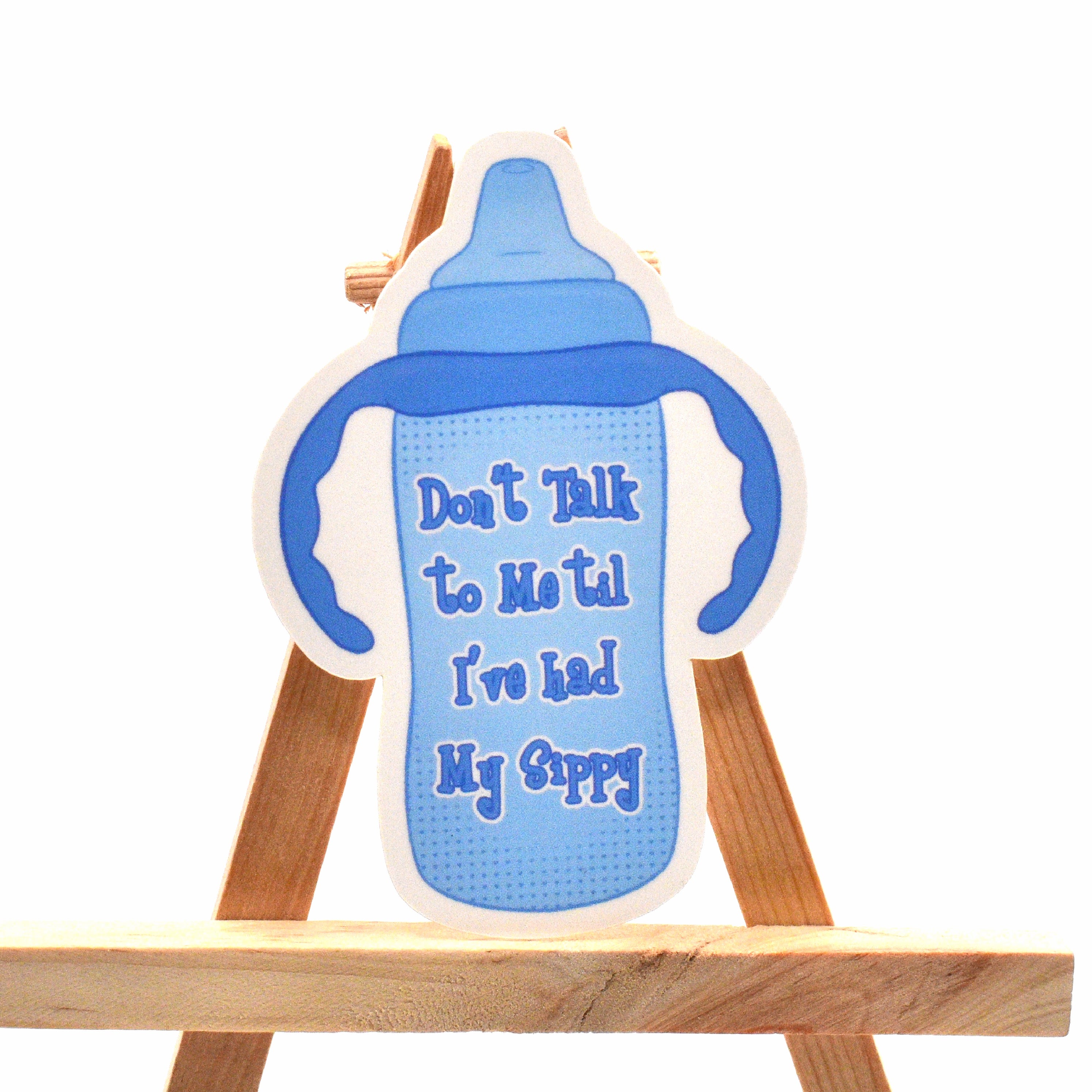 Sippy Cup Sticker (Blue)