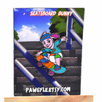 Skateboard Bunny Pin