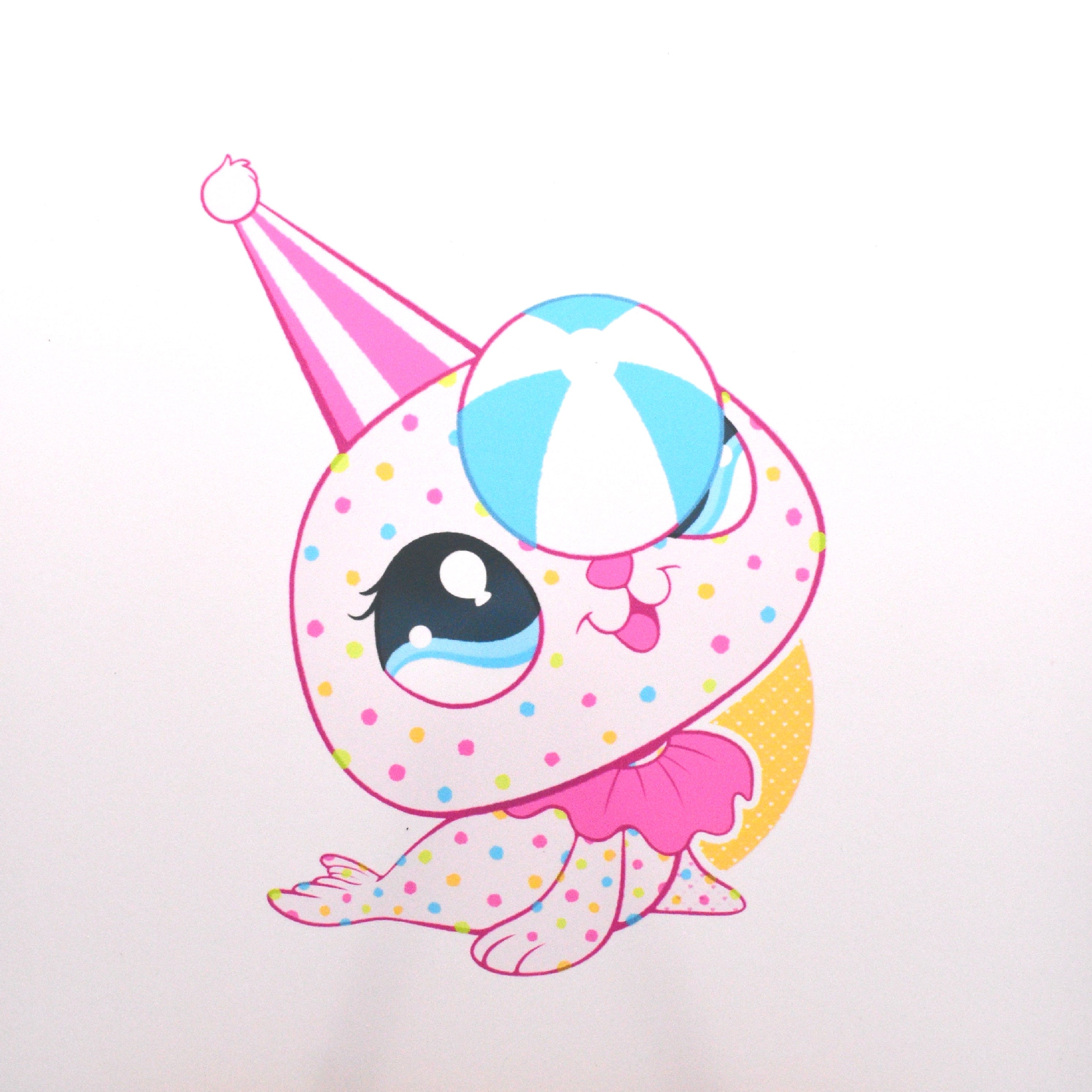 Circus Cookie Seal Print