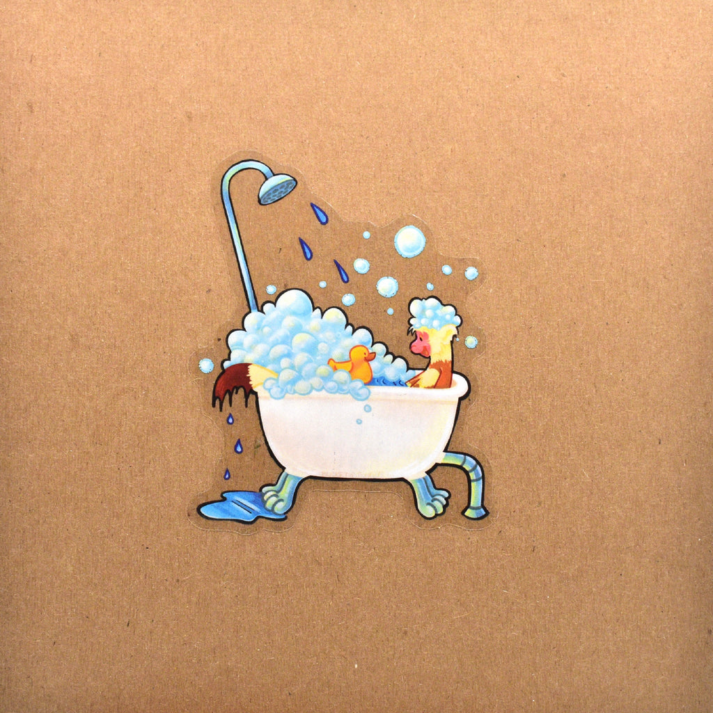Monkey Bathtub Sticker
