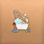 Monkey Bathtub Sticker