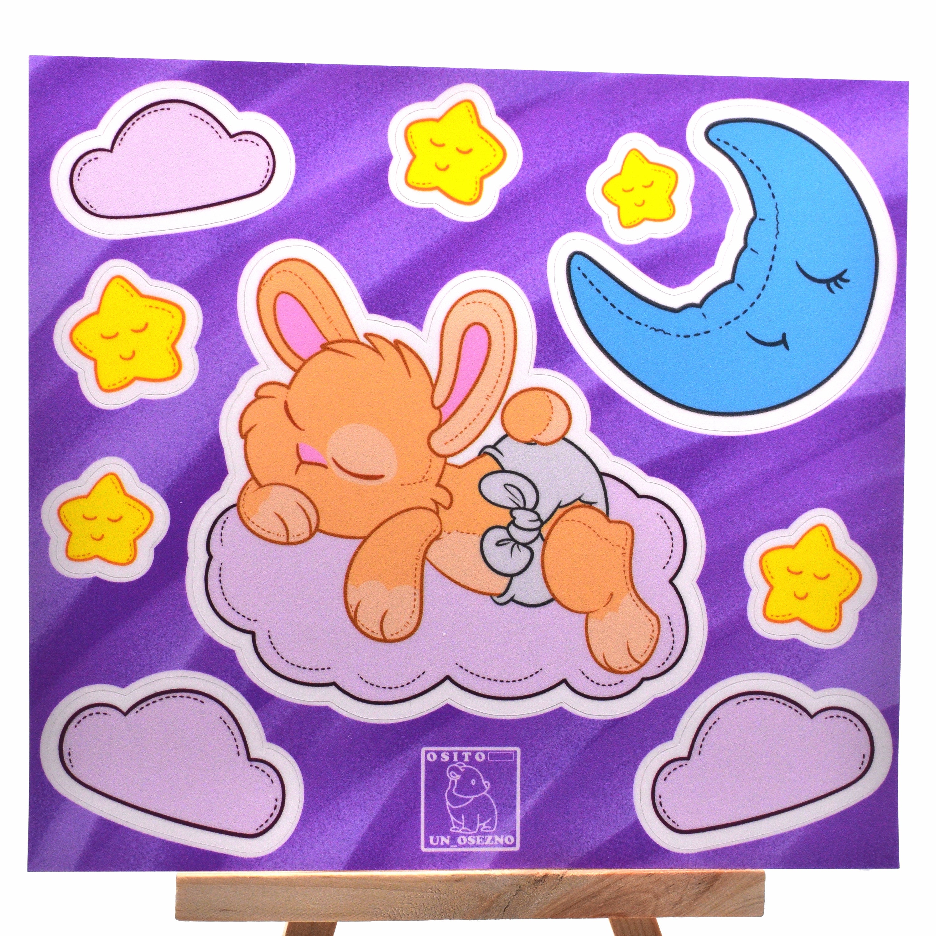 Sleepy Bun Sticker Sheet