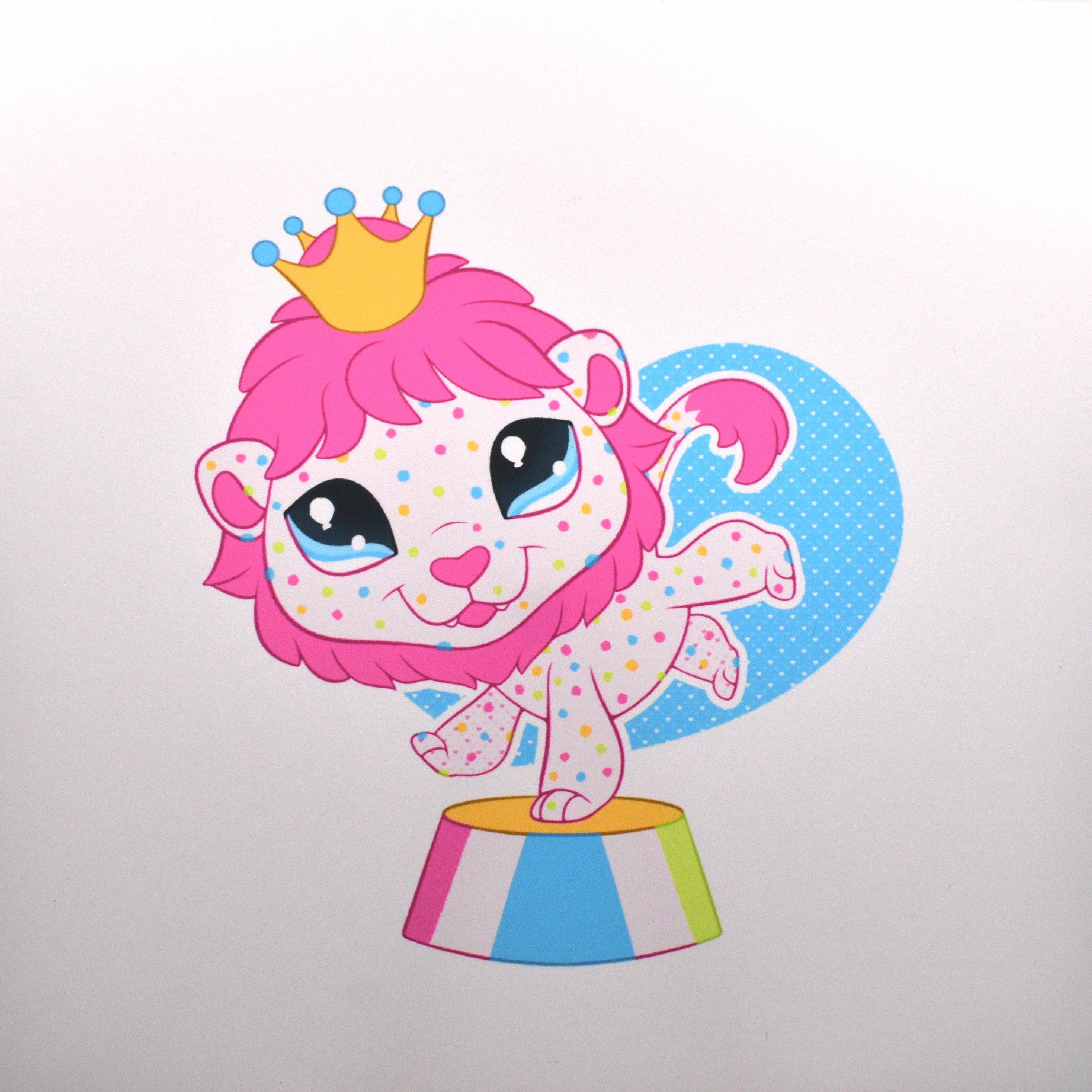 Circus Cookie Lion Print