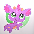 Glitter Dragon Print