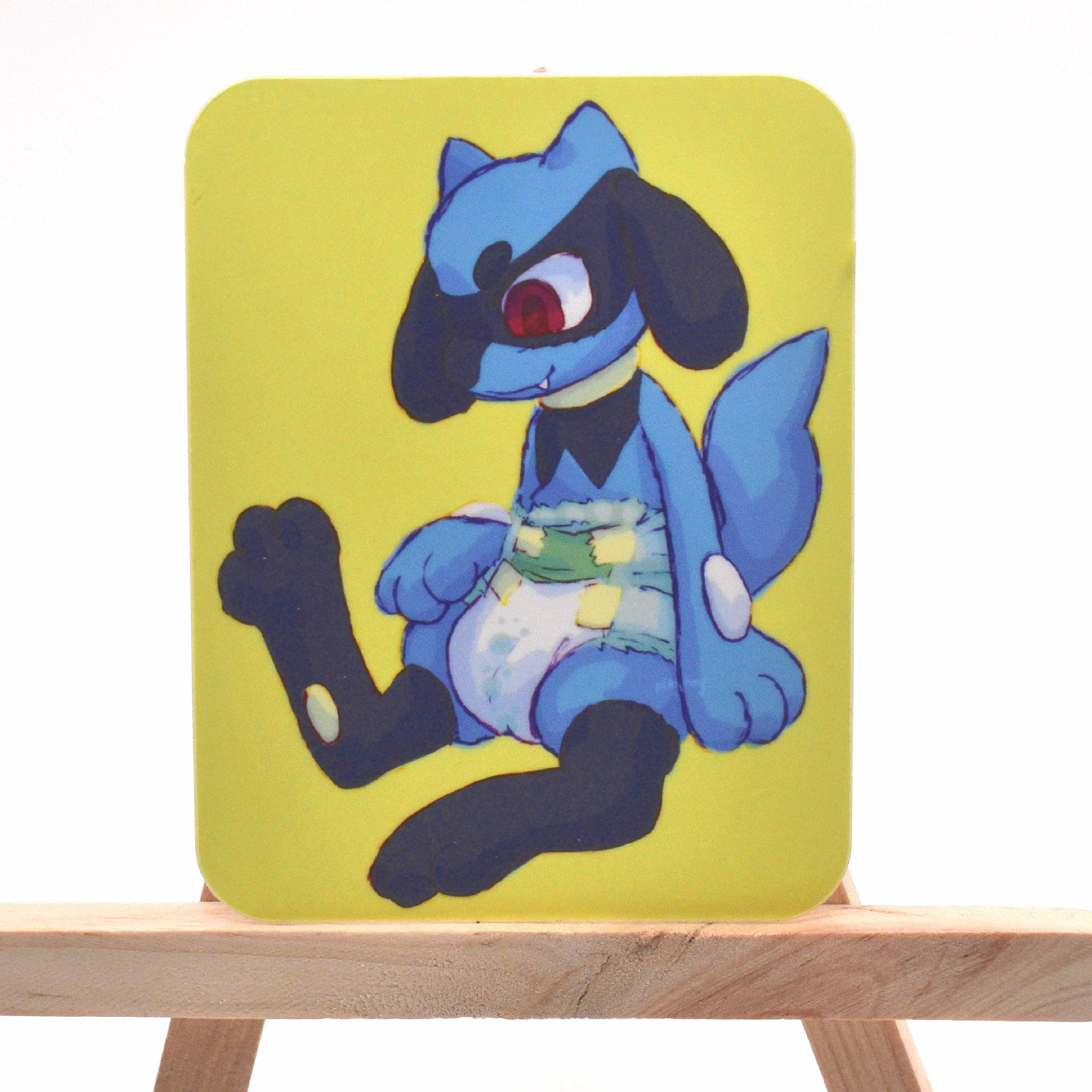 Diapered Puppy Sticker