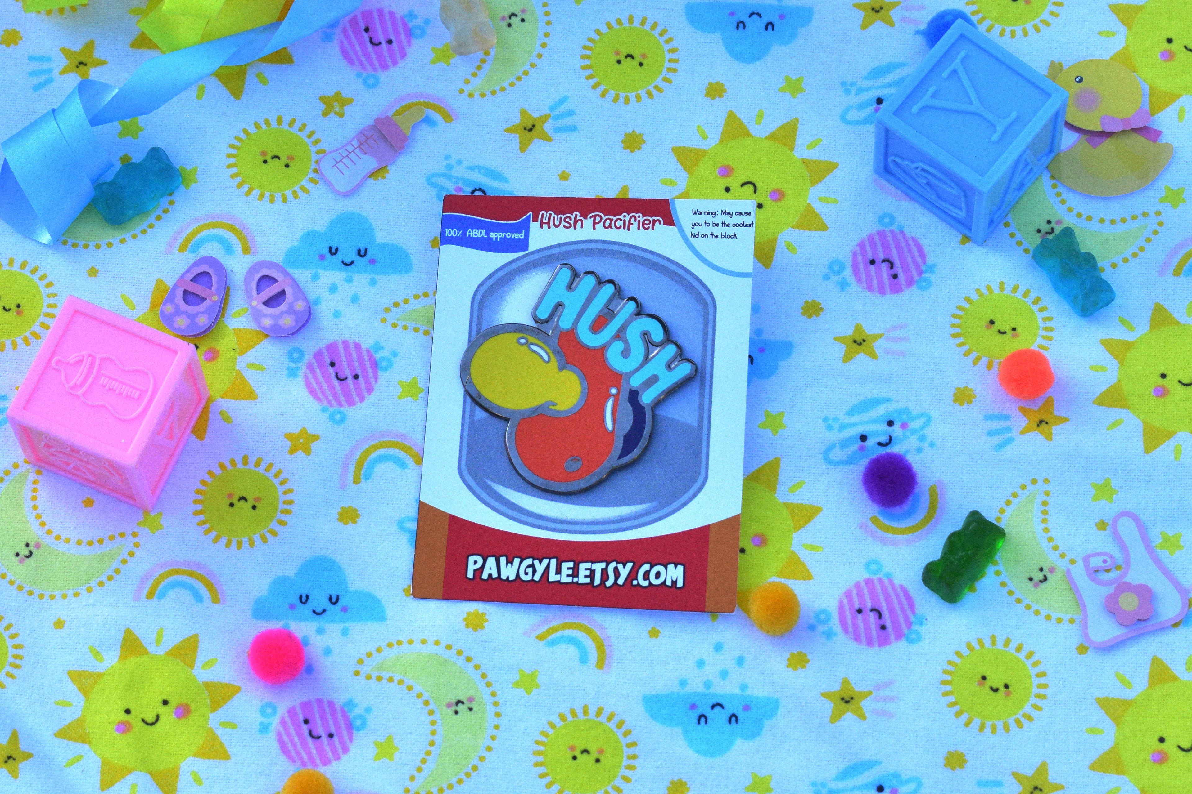 Hush Pacifier Pin