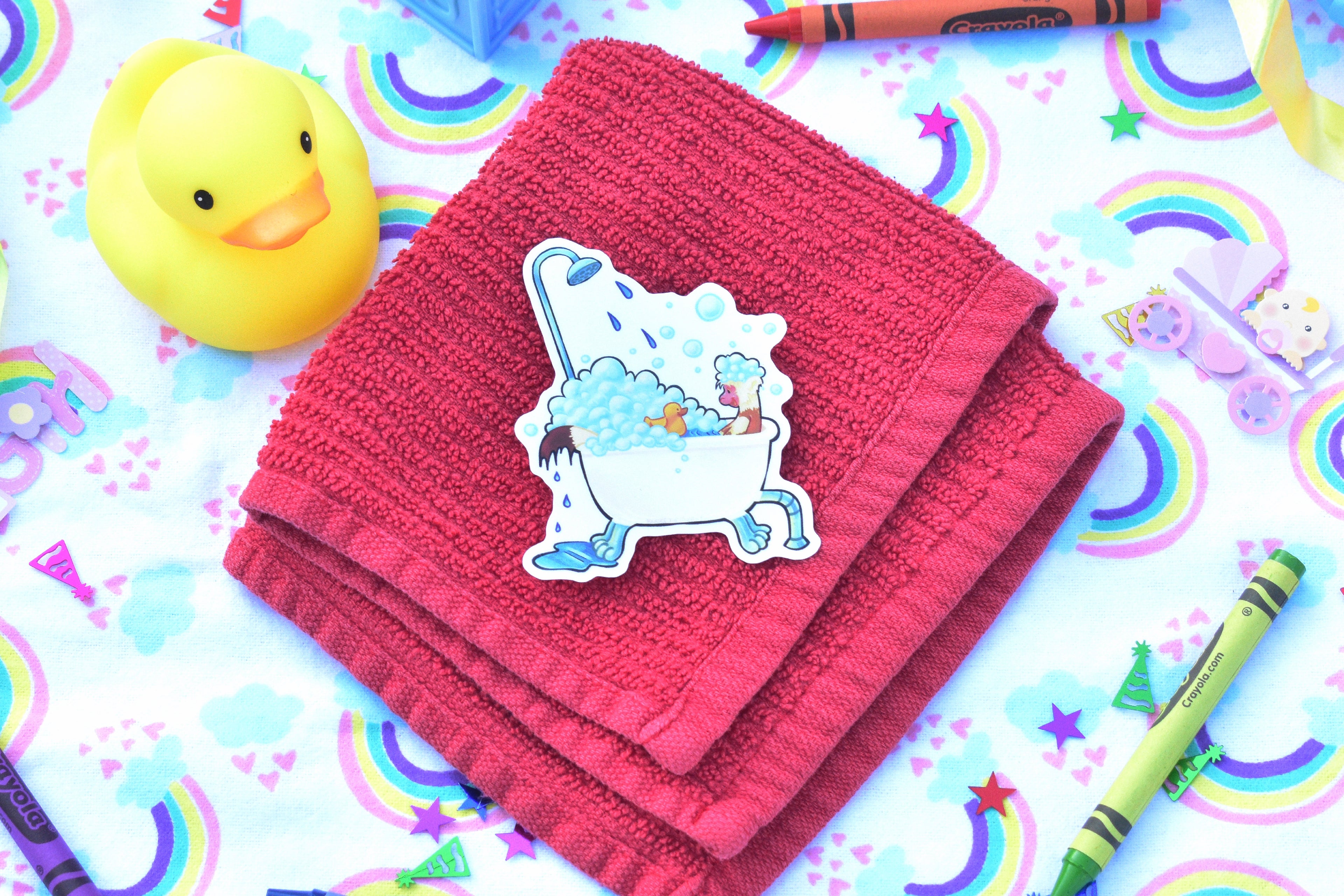 Monkey Bathtub Sticker