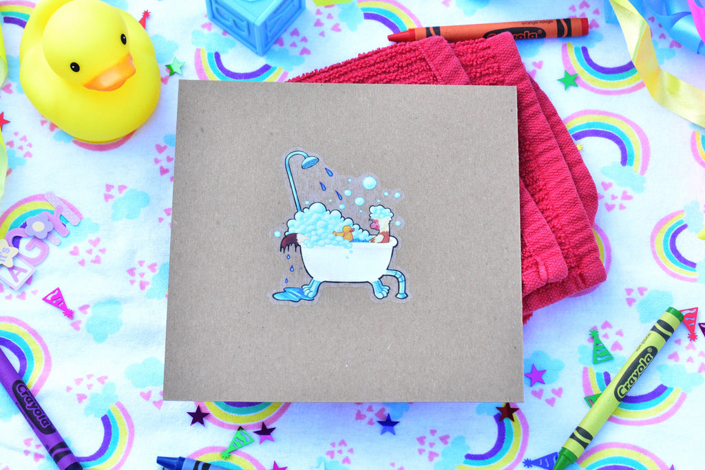 Monkey Bathtub Sticker