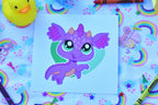 Glitter Dragon Print