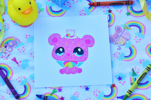 Circus Cookie Bear Print