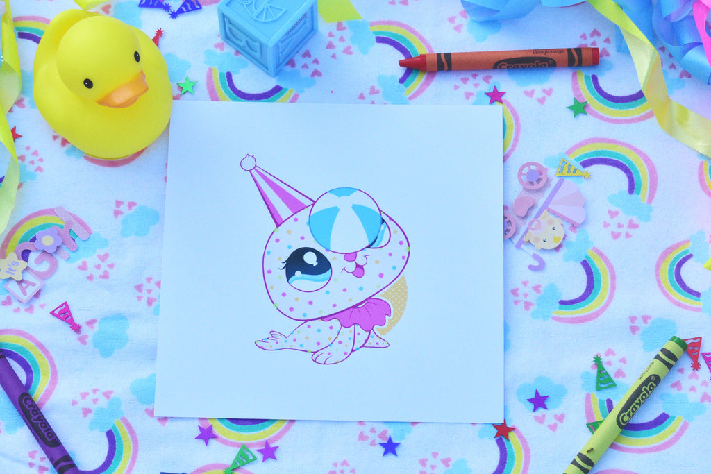 Circus Cookie Seal Print