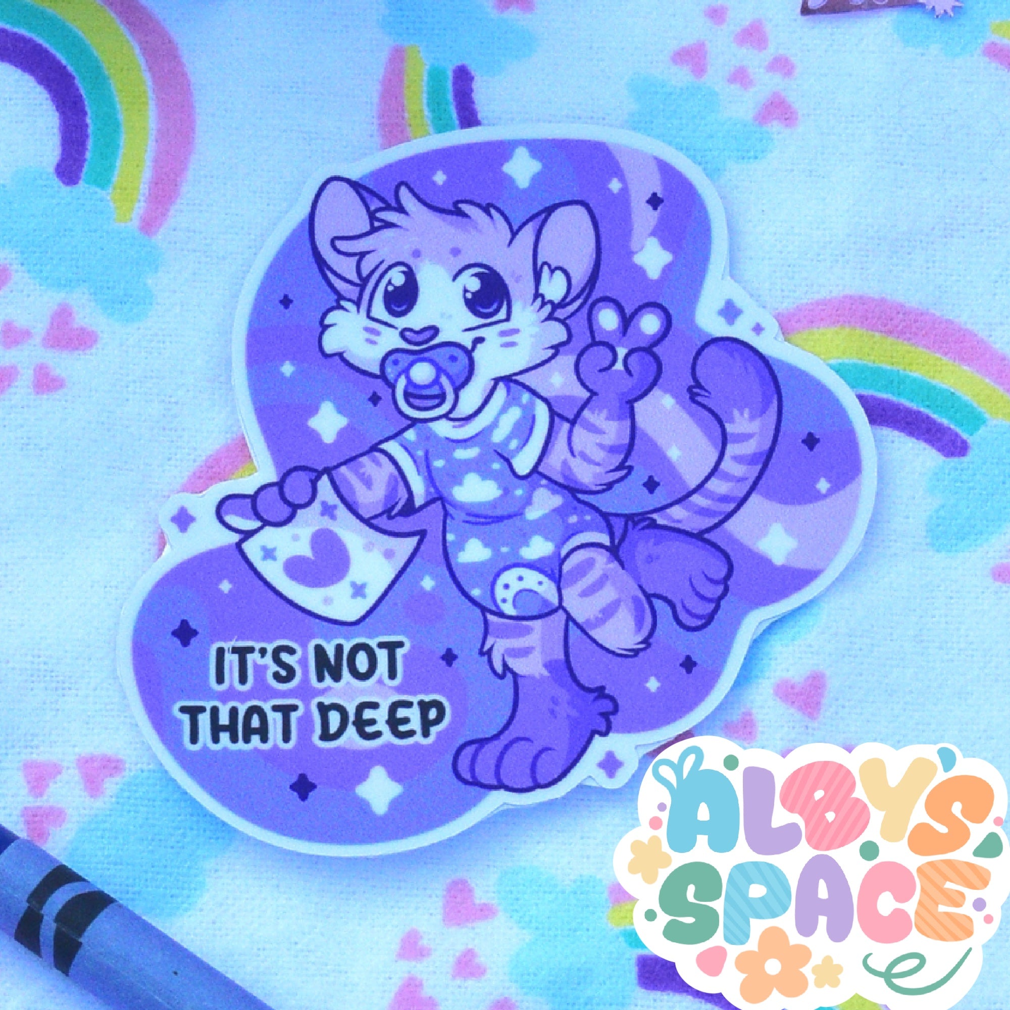 Not That Deep Sticker