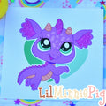 Glitter Dragon Print