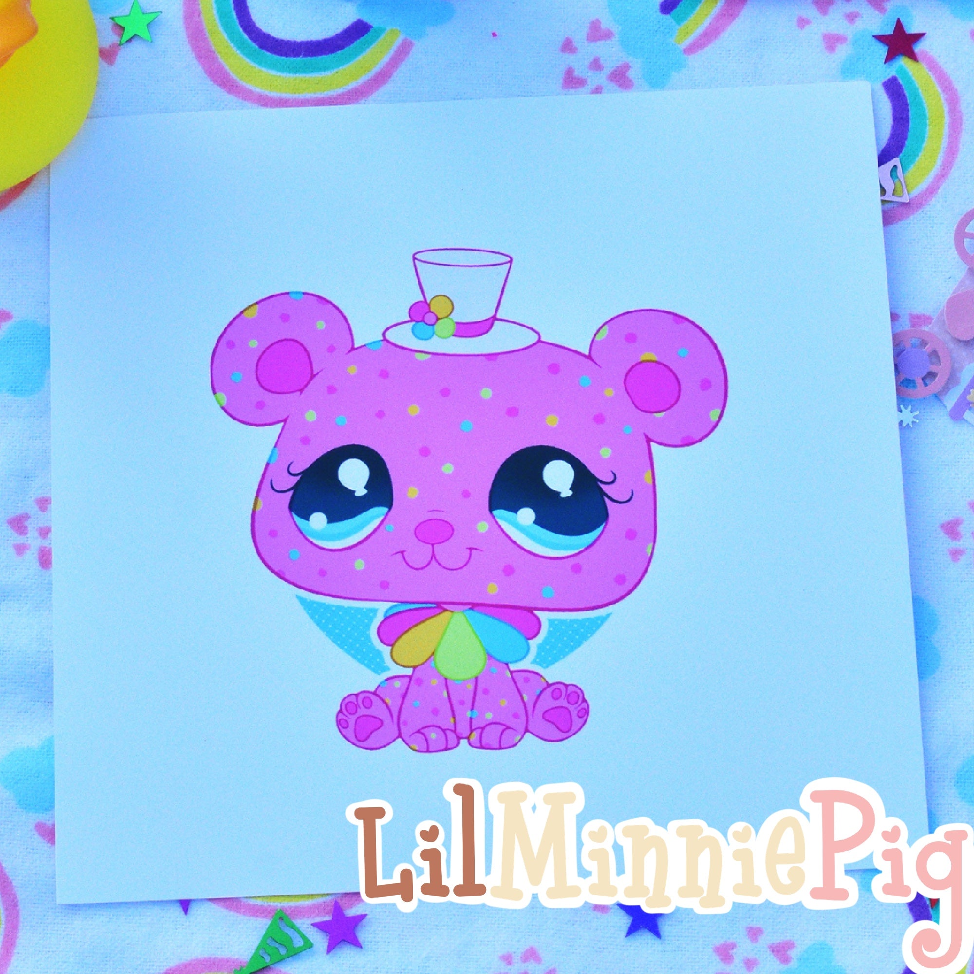 Circus Cookie Bear Print
