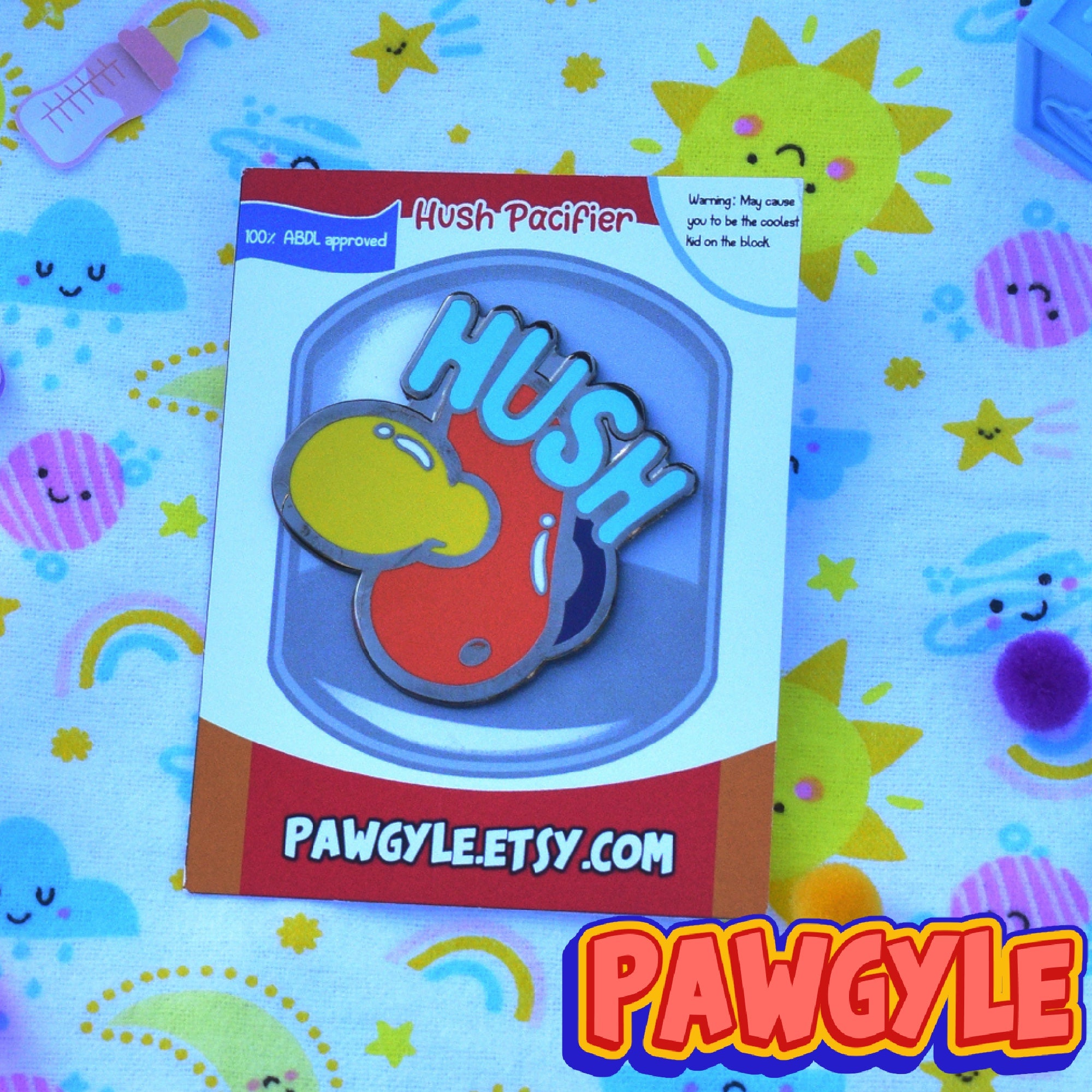 Hush Pacifier Pin
