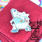 Monkey Bathtub Sticker